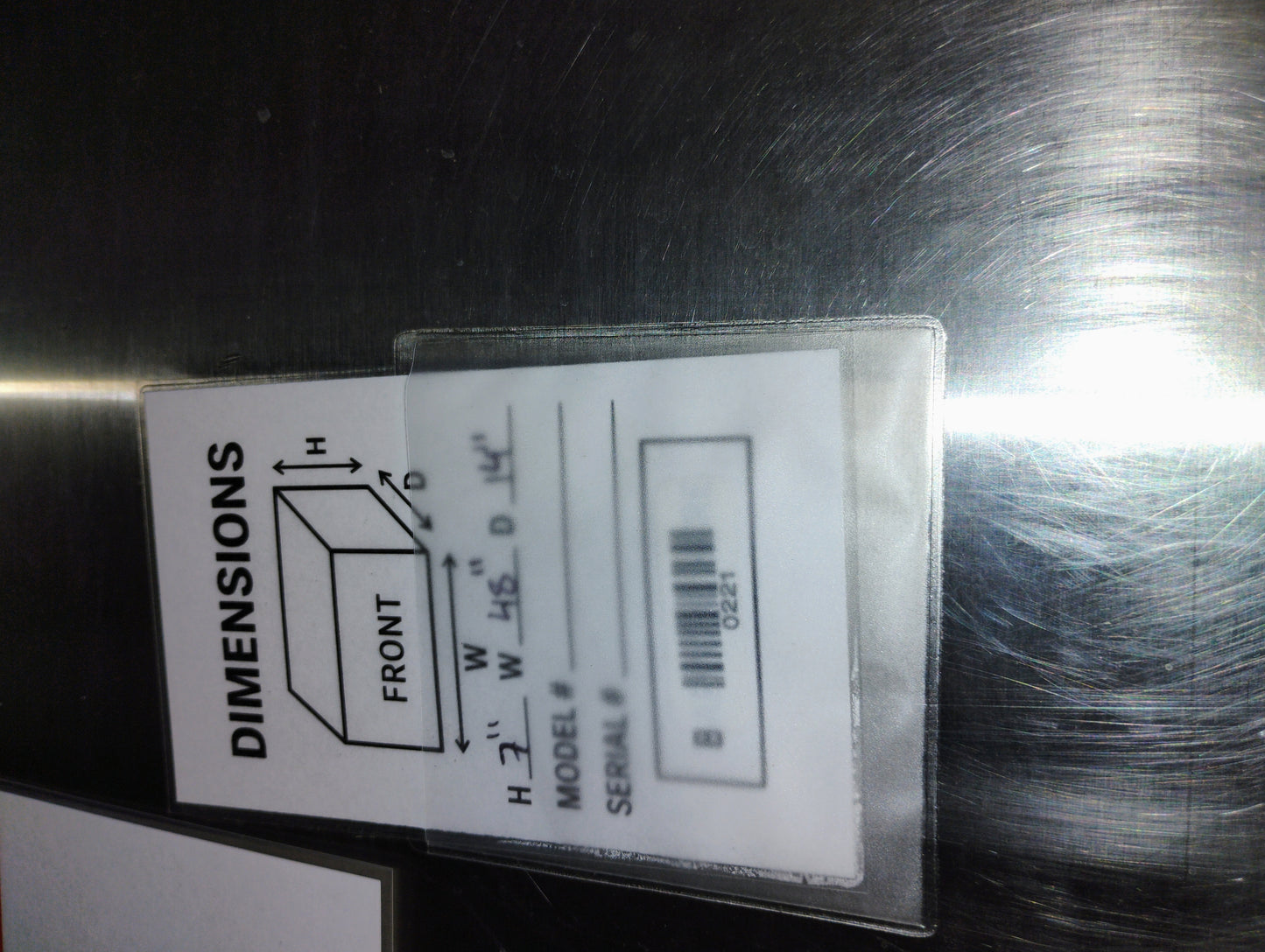 SHELF STAINLESS STEEL..