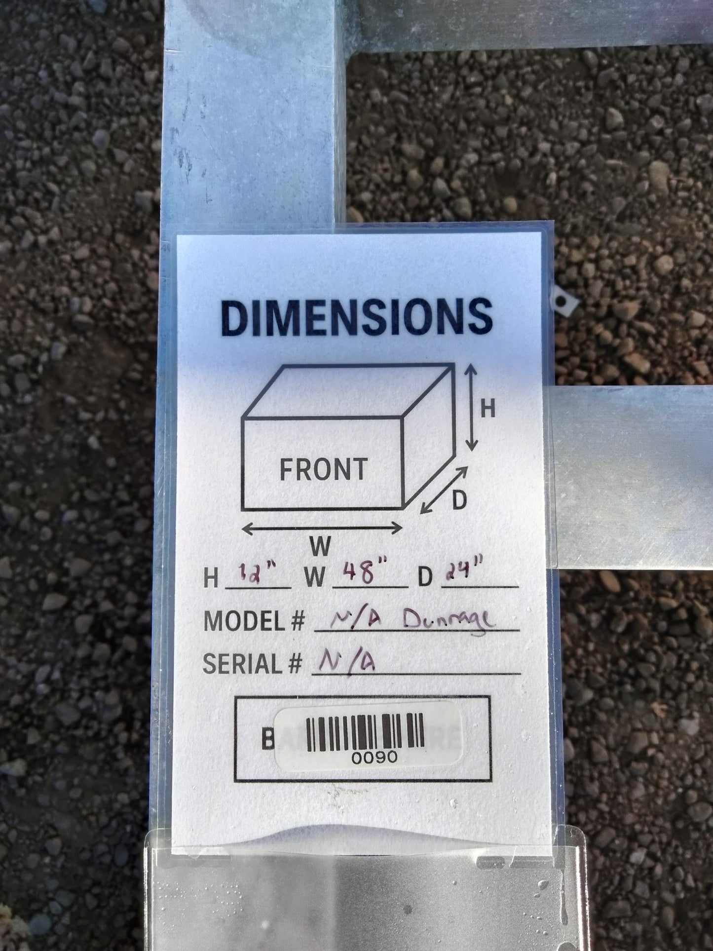 Aluminum Dunnage Rack
