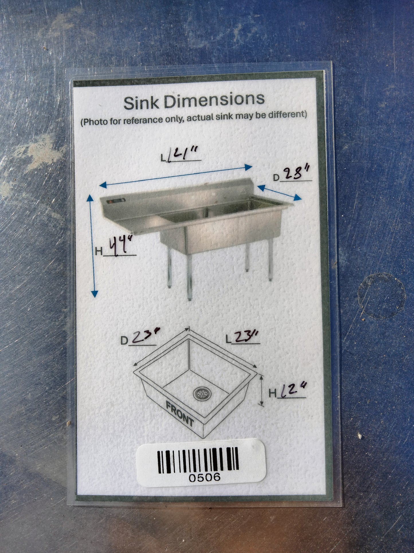 3 compartment commercial sink