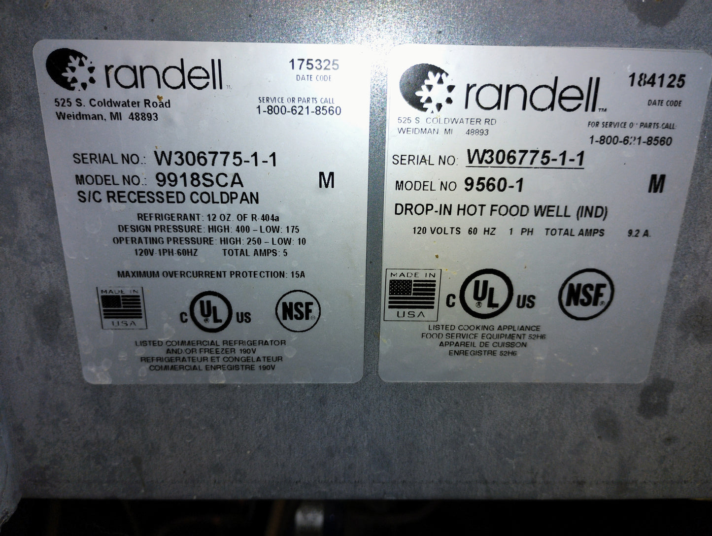 Randell M# 9560 1 - Randell M# 99118SCA.