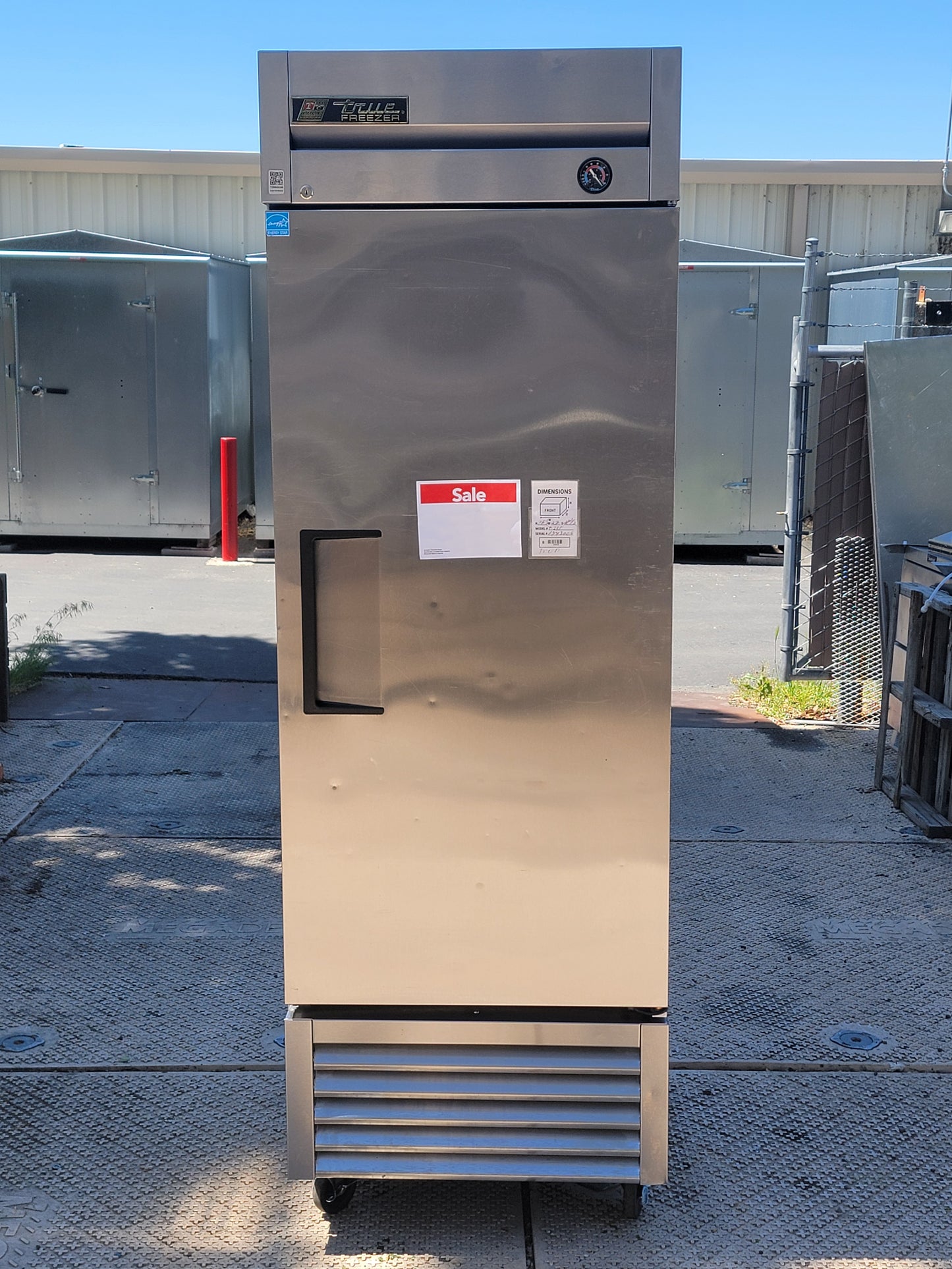 True T-23F Commercial Freezer – Stainless – Tested – 1 Door Reach-In