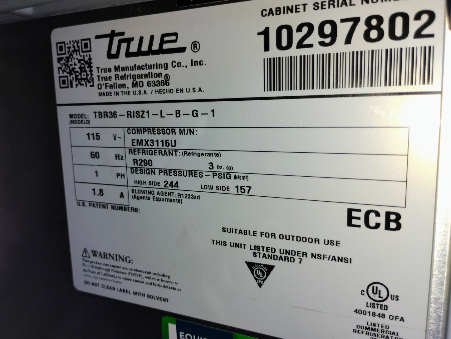 TRUE TBR36-RISZ1