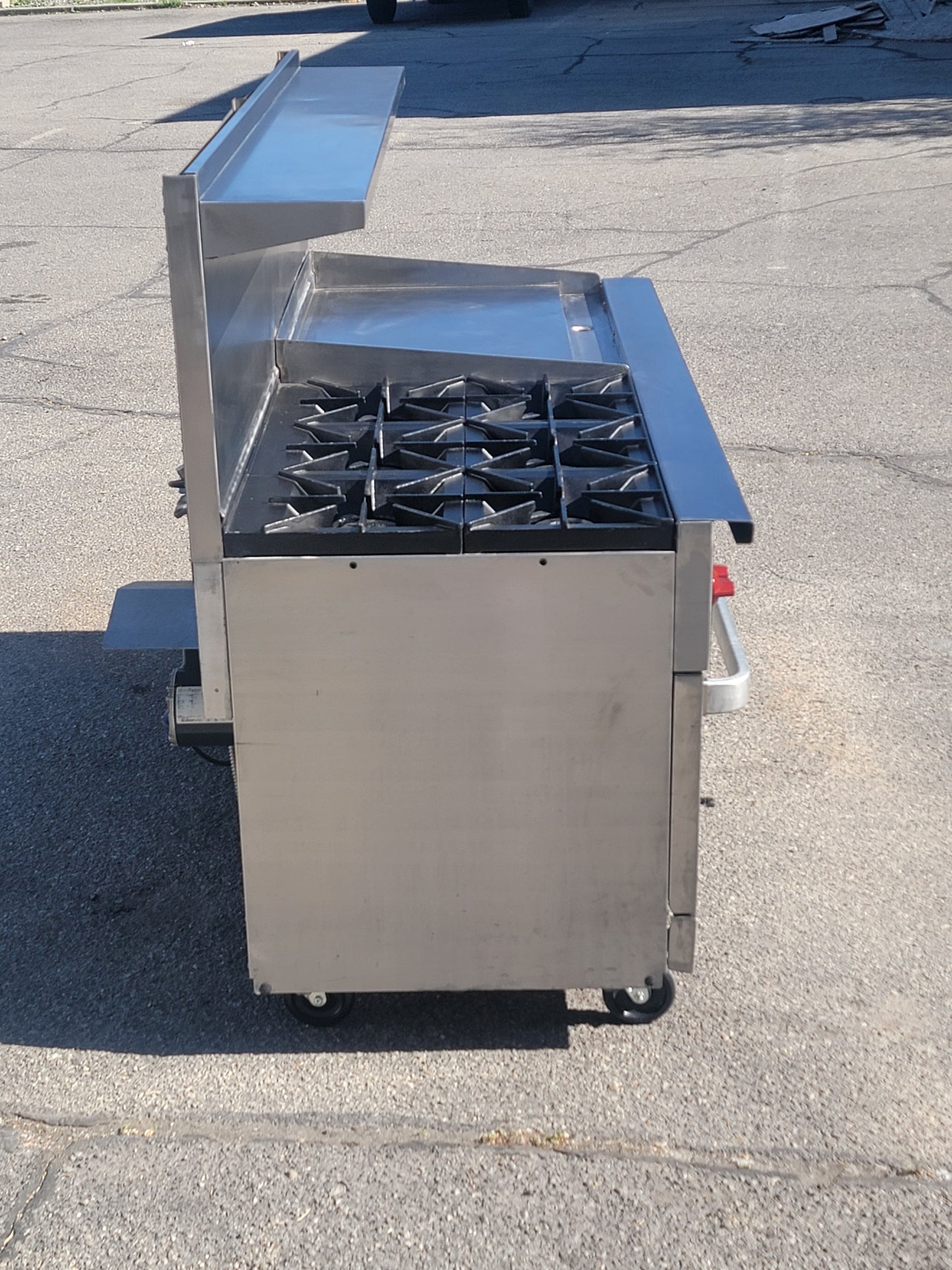Vulcan 72” Commercial Gas Range 6 Burner Griddle DOUBLE Convection Oven 72CC-6B36GN